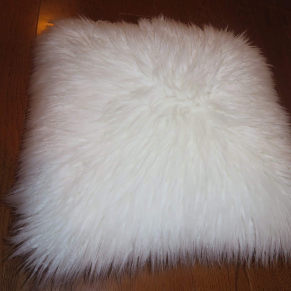 Fluffy cream white comfortable pillow✨